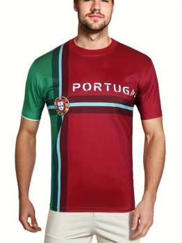 Herren PORTUGAL  Atmungsaktiv  Fußballtrikot